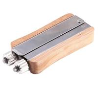 LATRAT Wire Tensioner Beekeeper Accessories, Stainless Steel Beekeeping Wire Tensioner Set Beekeeping Crimper with Metal Wheels and Wooden Handle Stainless Steel Tight We