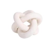 LATRAT Wooden Chain Link Wooden Knot Decorative Wood 6 Inch Dia Wooden Chain Connection Decoration, Carved, White