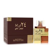 Lattafa 24 Carat Pure Gold by Lattafa Eau De Parfum Spray (Unisex) 3.4 oz for Men