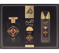 Pride Al Qiam Gold Lattafa Women 3 Pc Set 3.4oz EDP, 0.67oz, 6.67oz