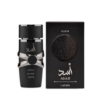 Lattafa Asad Elixir Eau de Parfum 100ml - Long-Lasting Amber Woody Spicy Men’s Fragrance with Tobacco, Cedar & Vanilla Notes | Powerful Masculine Arabic Perfume