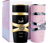 Lattafa Asad/Yara Premium Perfume Refreshing Oud and Musk Fragrances Eau De Parfum 100 ml Perfume for Unisex (Bundle)