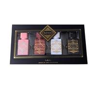 Lattafa Badee Al Oud 4-Piece Gift Set 25ml - Unisex Oud Fragrance Collection | Sublime, Noble Blush, Oud For Glory & Honor & Glory