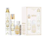 Lattafa Bade'e Al Oud Honor & Glory For Unisex 3 Piece Gift Set In White White 100ml