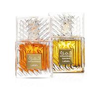 Lattafa Khamrah Eau de Parfum & Lattafa Khamrah Qahwa Eau de Parfum Perfume Set for Men & Women - 2 x 100ml Arabian Gourmand Fragrance - Cinnamon, Vanilla, Coffee & Caramel Long Lasting EDP