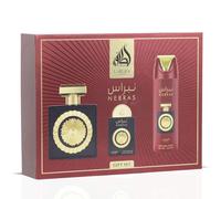 Nebras 3 Piece Gift Set Eau de Parfum By Lattafa - 100ml + 20ml + 200ml Deodoran