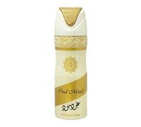 Lattafa Oud Mood Deodorant Perfumed Spray 6.7 Oz In Yellow Yellow