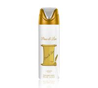 Lattafa Peace and Love Deodorant Spray 200ml - Unisex Soft Floral Deodorant with Rose, Vanilla, Sandalwood & Almond