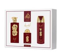 LATTAFA PRIDE ANSAAM GOLD 100ML+ 20ML EDP SPRAY + 200ML PERFUMED SPRAY GIFT SET