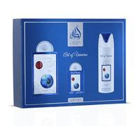 Lattafa Pride Art Of Universe Gift Set 3-Piece for Men (100ml EDP + 200ml Perfumed Body Spray + 20ml Travel EDP) - Long-Lasting Fragrance - Bergamot, Mandarin, Ginger, Amber, Musk