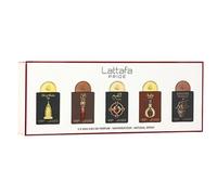 Lattafa Pride Eau de Parfum Gift Set Collection No.4 (5 x 20ml) | Luxury Perfume Gift Set for Men & Women | Long-Lasting Arabian Fragrances | Travel Mini Sprays