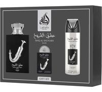 Pride Ishq Al Shuyukh Silver Lattafa Men 3 Pc Set 3.4oz EDP, 0.67oz