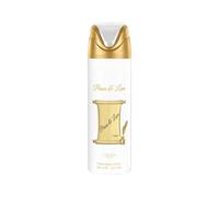 Lattafa Peace and Love Deodorant Spray 200ml - Unisex Soft Floral Deodorant with Rose, Vanilla, Sandalwood & Almond