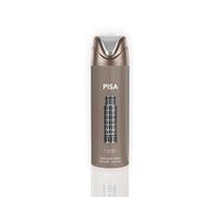 Lattafa Pride Pisa Deodorant Spray 200ml - Men’s Fresh Citrus Woody Deodorant with Mandarin, Bergamot, Cedar & Amber