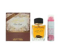 Lattafa Pure Oudi 2 Piece Gift Set: Eau de Parfum 100ml - Deodorant Spray 50ml