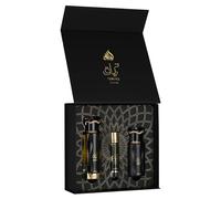 Lattafa Teriaq Intense Gift Set ? 100ml Eau de Parfum, 12ml Travel Perfume & 50ml Hair Mist | Sweet Smoky Spicy Arabic Fragrance