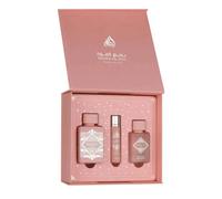 Badee Al Oud Noble Blush by Lattafa Gift Set - 100ml Eau de Parfum, 12ml Travel Spray & 50ml Hair Mist | Sweet, Warm, Feminine Arabic Fragrance
