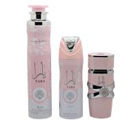 Lattafa Yara 3 Piece Gift Set: Eau De Parfum 100ml - Hair Mist 50ml - Perfumed Spray 200ml