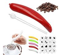 Latte Art Pen, 2025 New SpicePen for Latte Art, Electrical Coffee Carving Pen, Cake Decoration Portable Pen Cappuccino Coffee Carving Pen Professional Baking Pastry Tools