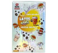 Latte Bang Melon - Fruity Instant Latte Powder, 10 x 17g Sachets, Light Hot Drink to Mix with Water, Refreshing Coffee Break On the Go