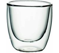 Villeroy & Boch Artesano Hot and Cold Beverages Mug S, Set of 2, 110 ml (Measured Brimful), Borosilicate Glass, Clear, (1172438094)