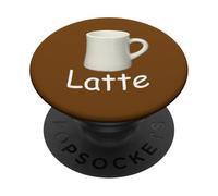 Latte Coffee. PopSockets Adhesive PopGrip