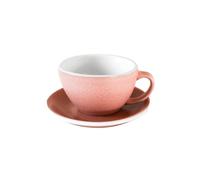 Latte cup with a saucer Loveramics Egg Cinnabar, 300 ml