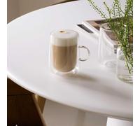 Villeroy & Boch - Artesano Hot&Cold Beverages Latte Macchiato Glass Large, Set of 2 Glasses, Double-Walled Glasses for Cold and hot Beverages, Borosilicate Glass, Dishwasher-Safe, Microwave-Safe