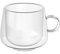Villeroy & Boch - Artesano Hot&Cold Beverages Cappuccino Glass, Set of 2 Glasses, Double-Walled Glasses for Cold and hot Beverages, 250 ml, Borosilicate Glass, Dishwasher-Safe, Microwave-Safe
