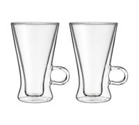 Latte Glasses by Judge - Set of 2, Double Walled, 320ml, Tall Elegant Design