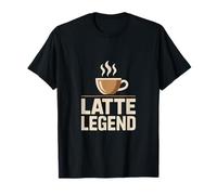 Latte Legend Coffee Lover Barista Caffeine Humor T-Shirt