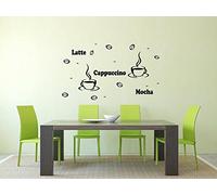 Latte Mocha Cappucino Coffee Cup Wall Decal Living Room Decal Sticker Decals Home Modern Stickers Kitchen Decoration Decor Stylish