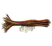 LATTECH 20 PCS 3 PIN JST PH Female Connector on One Side - 200mm 1007 26 AWG & 20 PCS 3 PIN JST PH Male Connector