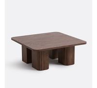 Latti Ash Veneer Coffee Table Walnut Color Stained