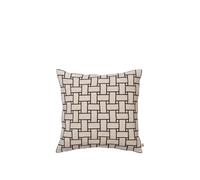 Lattice Cushion Off White/ Black