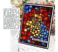 Lattice Frame Metal Die Cuts for Card Making,Christmas Square Frame Card Cutting Dies Cut Stencils DIY Scrapbooking Album Decorative Embossing Paper Card Embossing Craft