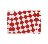 Lattice Grid Pink Romance Heat Resistant Placemats For Dining Table Set Of 6 Waterproof Wipeable Washabletable Mats