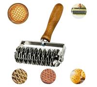 Lattice Pastry Cutter, Stainless Steel Lattice Roller Cutter with Wooden Handle for Pizza, Cookie, Bread, Pie Pastry Crust and Cake