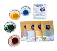 Lattooland Natural Vegan Finger Paints for Babies & Toddlers | Vegetable-based Paint Powders | Non-Toxic Baby Paint Set for Art, Craft | Eco-Friendly Color Paint Set | Taste-safe Toddler Paint Set |