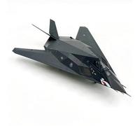 LATUROP 1:72 Scale F-117A Nighthawk Stealth Bomber Alloy Aircraft Model, Shark Head Coating, Metal Diecast Black Airplane, Modern Military Fighter Jet Model, Home Decor & Gift
