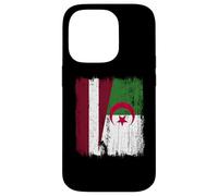 Latvia Algeria Half Flag Latvian Algerian Heritage Case for iPhone 14 Pro