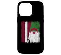 Latvia Algeria Half Flag Latvian Algerian Heritage Case for iPhone 14 Pro Max