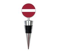 Latvia Flag Wine Bottle Stopper | National Flag Gift | Handcrafted Wine Saver | Patriotic Home Bar Accessory | Gift for Proud Latvians & Sports Fans