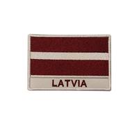 Latvia National Flag Iron On Patch Sew On Patch Embroidered Patch/Badge for Clothes