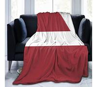 Latvian Flag Ultra Soft Flannel Fleece Blanket All Season Living Room/Bedroom Warm Throw Bed Blanket