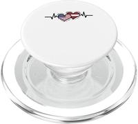 Latvian Roots Heartbeat Latvian American PopSockets PopGrip for MagSafe