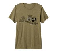 Latvian Towns, Latvia Pride, Latvia Outline, Latvia Premium T-Shirt