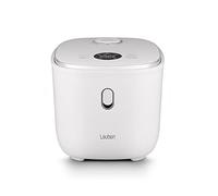 Lauben Low Sugar Rice Cooker with Low Sugar Function, 3 L Volume, 6 Modes, Delayed Start, Keep Warm, Non-Stick Ceramic Surface, Dishwasher Safe, Cookbook, Overflow Protection (White)