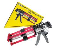 LAUCO Epoxy Gun Dual Cartridge 200 ml, Dual Cartridge Epoxy Gun, Manual Dual Cartridge Epoxy Gun for Panel Bonding Adhesive Applicator, Fillers, Structural Epoxy, Plastic Repair Epoxy and Adhesives