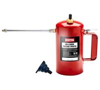 LAUCO Non Aerosol Pressure Sprayer - Refillable Pressurized Sprayer Bottle for Oil, Solvent, Degreasers, Lubricants - Rechargeable Steel Canister with Brass Nozzles, 32oz